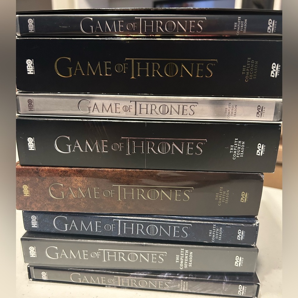 Game of Thrones DVD boxed sets. Season 1-8.